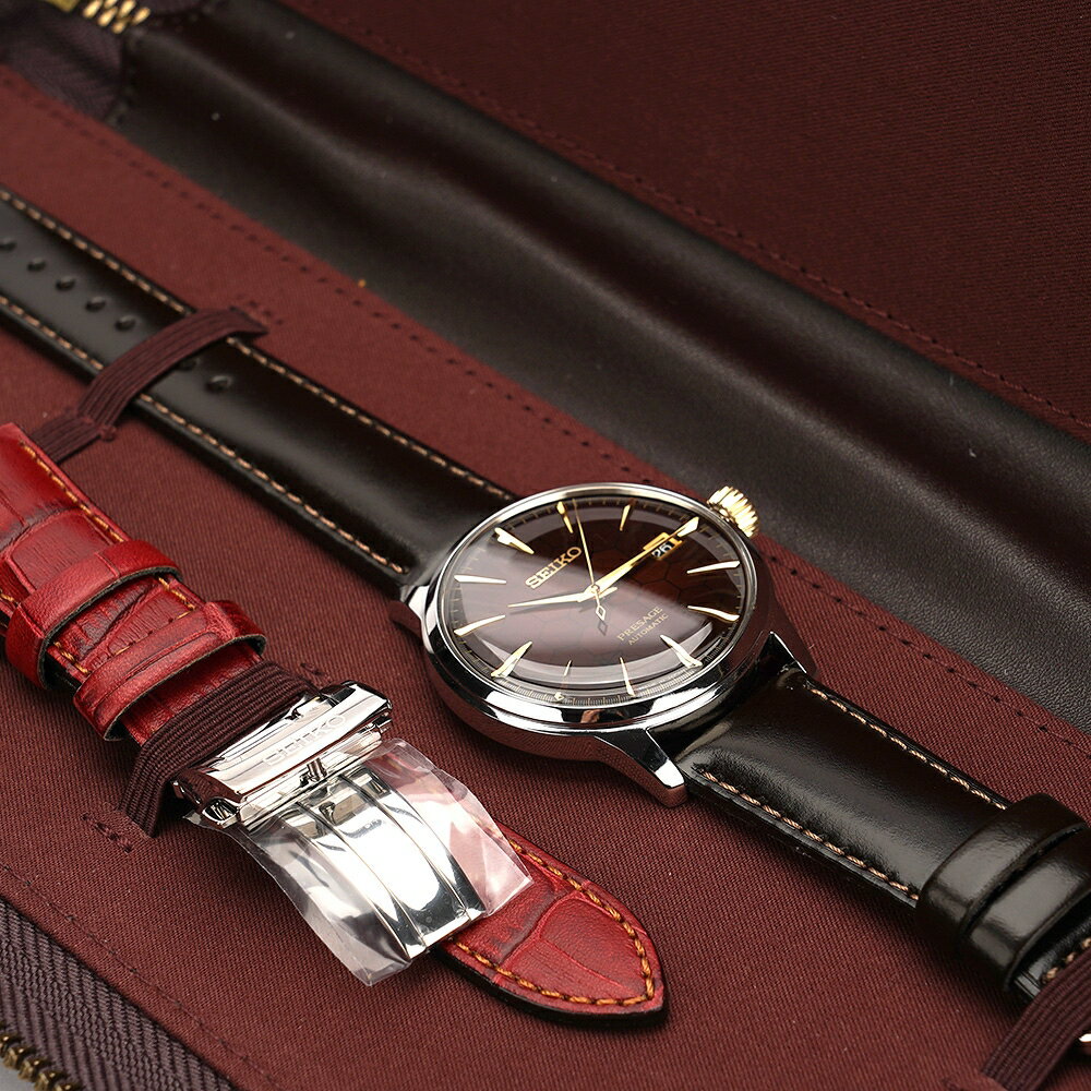 送禮首選★SEIKO 精工 Presage 石榴蜂蜜台灣70週年調酒機械錶 送禮首選-40.5mmSRPL21J1/SRPL21J1   SK005 附提袋【全館滿額折價★APP下單跨店最高22%點數回饋】 3
