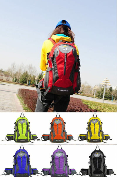 戶外登山包40L戶外旅遊大容量男女戶後背包-6色/單售