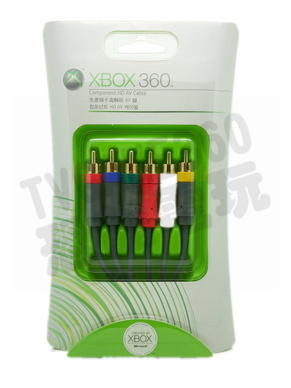 出清商品 Xbox360 原廠色差線色差端子rgb 台灣公司貨 台中恐龍電玩