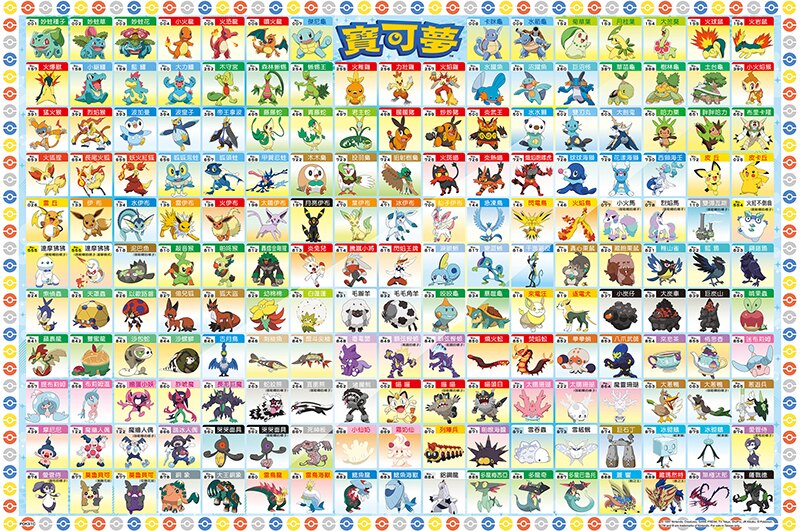 精靈寶可夢拼圖 1000片拼圖 POK31C/一盒入(定620) Pokemon 神奇寶貝 皮卡丘 寶可夢圖鑑 系列 2