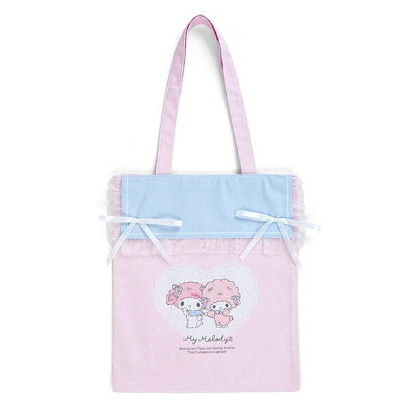 【震撼精品百貨】My Melody 美樂蒂~日本SANRIO三麗鷗 美樂蒂棉質水手領直式側背袋(初戀粉色系)*23539