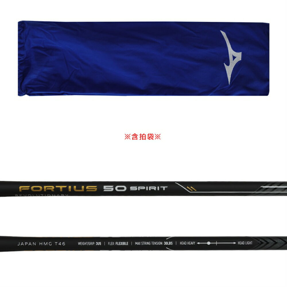 MIZUNO FORTIUS 50 SPIRIT 羽球拍(免運 空拍 含拍袋「73MTB15001」≡排汗專家≡ 3