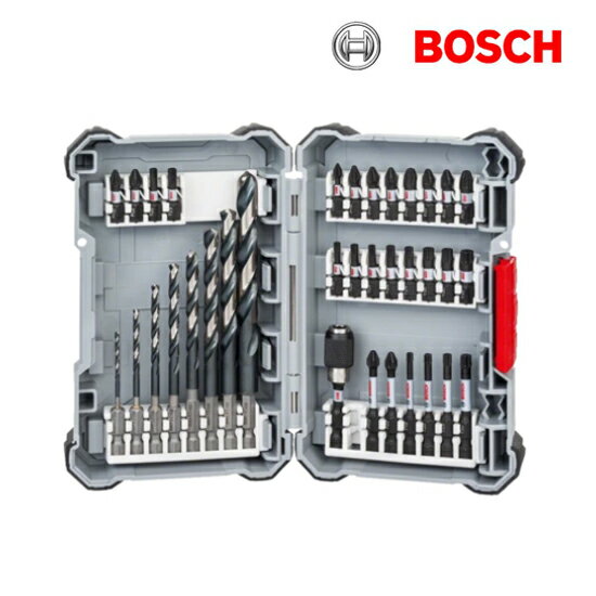 德國BOSCH博世 35件高扭力起子頭及鐵工鑽頭組 HSS鑽頭和螺絲起子鑽頭組 2608577148