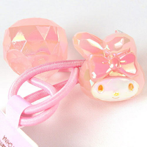【震撼精品百貨】My Melody 美樂蒂 美樂蒂大臉造型立體寶石風髮束(粉紅) 震撼日式精品百貨