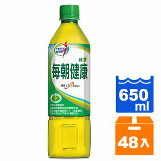 每朝健康綠茶650ml(24入)x2箱 【康鄰超市】