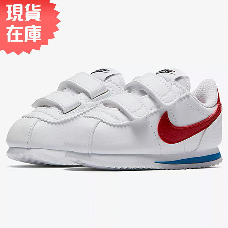 ★現貨在庫★ NIKE CORTEZ BASIC SL TD 童鞋 小童 休閒 阿甘 皮革 魔鬼氈 白藍紅 【運動世界】 904769-103【APP限定 | 單筆滿666元結帳輸入序號『19Jul50』再折50元❤】