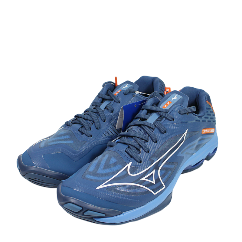 (EY) MIZUNO 美津濃 排球鞋 男款 高階緩震 LIGHTNING Z7 V1GA220021 青白橘【陽光樂活】