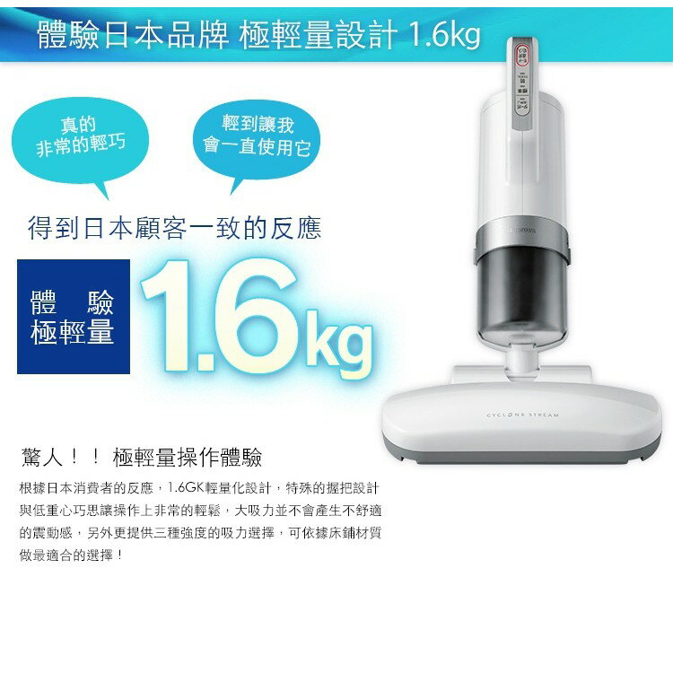 日本IRIS 氣旋智能除蟎吸塵器(大拍) IC-FAC2 智慧拍塵 6