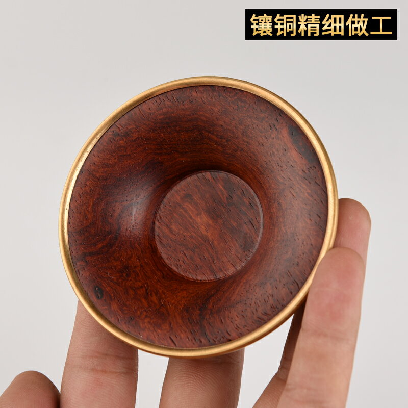 茶杯墊子緬甸花梨木杯墊功夫茶具實木茶托茶墊杯墊茶道配件日式