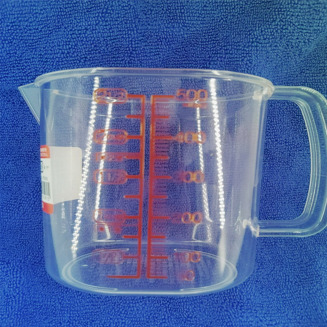 日本Nakaya刻度量杯500cc 烘培可用 透明 量杯 料理量杯 量水器具 烘焙用具 尖嘴量杯(依凡卡百貨)
