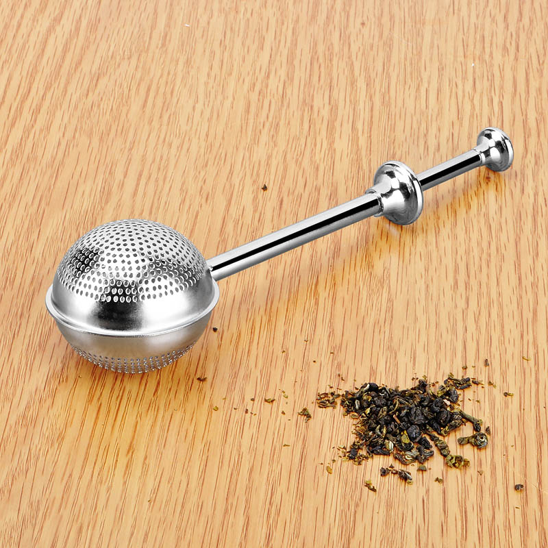 按壓式茶包304不銹鋼茶球泡茶器濾茶器茶道茶具家居實用茶隔茶濾 2