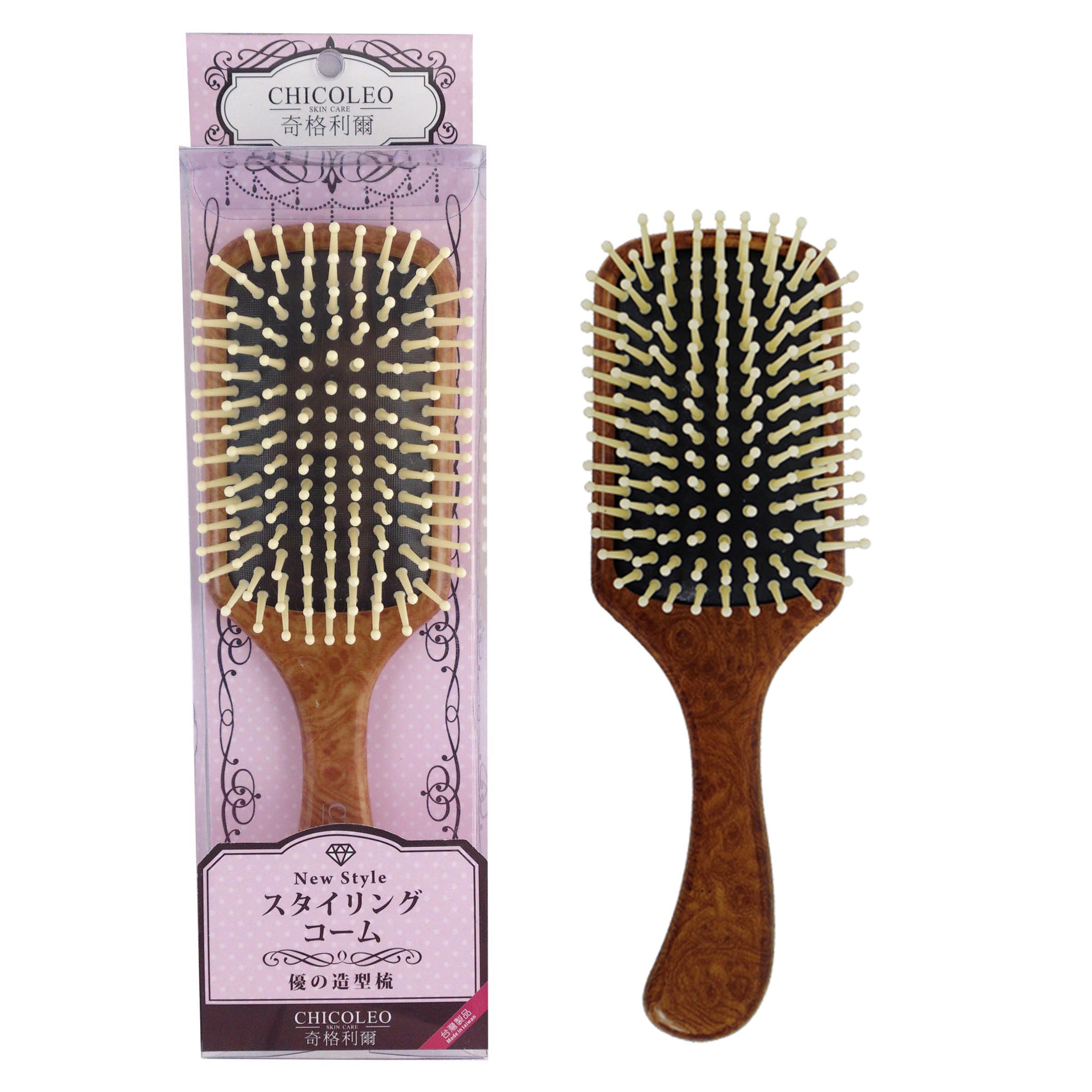 優の造型梳-大四方按摩針梳(盒裝) 1入