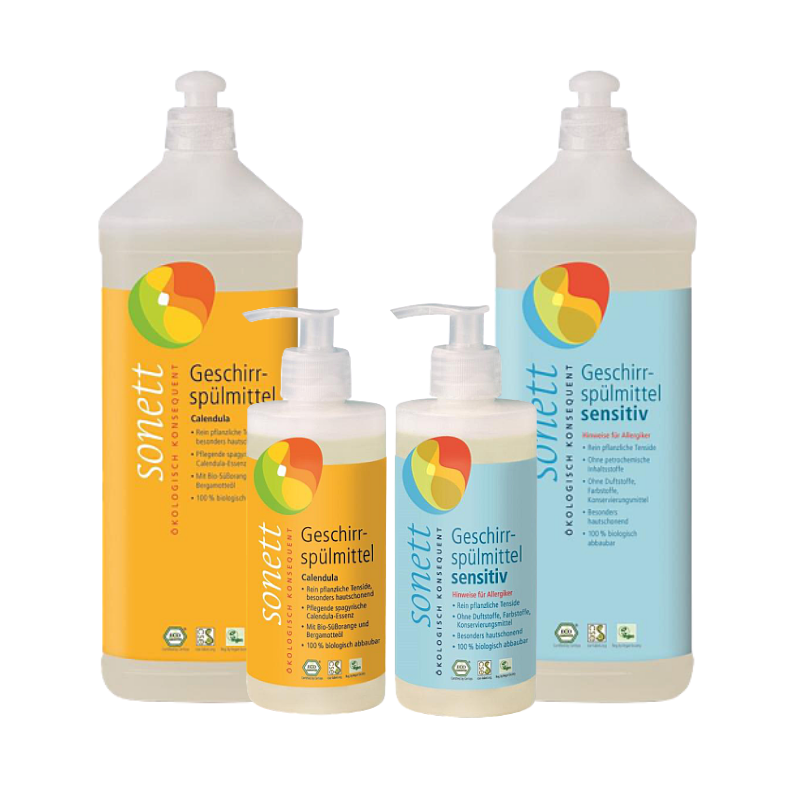 德國 sonett 律動環保洗碗精 300/1000ml 金盞花/無香精 洗碗 清潔劑 附發票現貨 ｜滿額領券最高現折$200⚡專櫃保養美妝 品牌香氛 美的三次方【心心哈德】