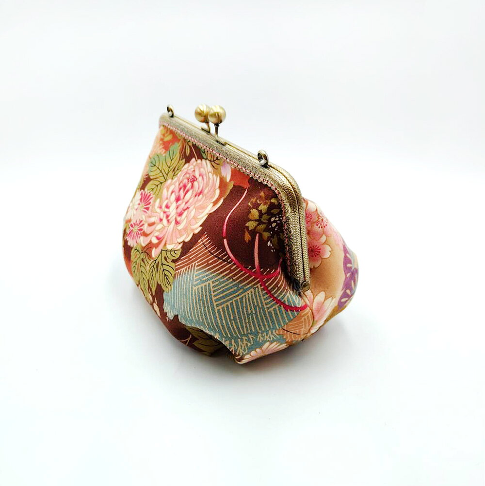 Miranda Handmadex覓品竹北手作店-手提斜背口金包-典雅牡丹 3
