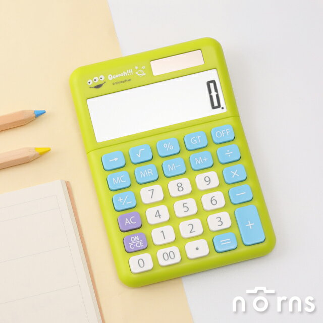 迪士尼三眼怪計算機- norns original design正版授權 玩具總動員toy story太陽能雙電源計算機