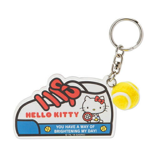 【震撼精品百貨】Hello Kitty 凱蒂貓 HELLO KITTY活力網球系列造型壓克力鑰匙圈 震撼日式精品百貨
