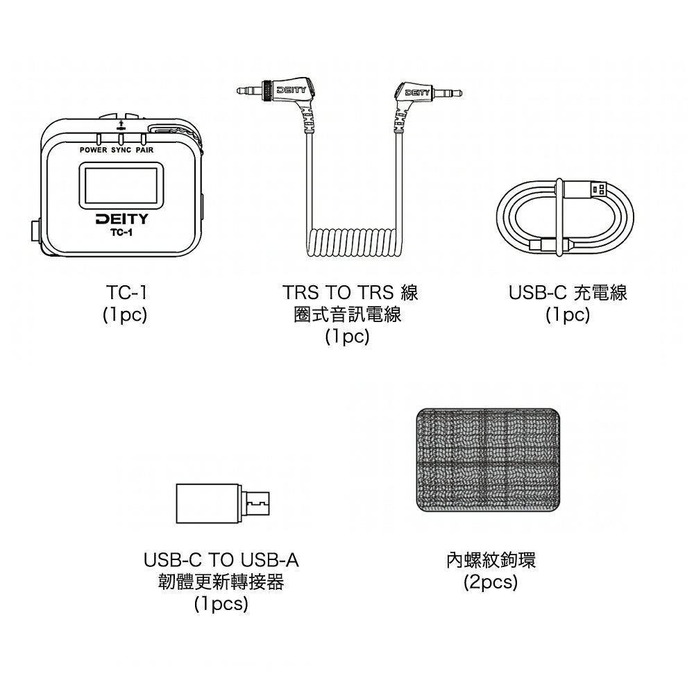 EC數位 Deity Timecode Box Kit TC-1 時碼同步產生器 套組 3入 時間碼 多組可分 2.4G 時碼同步 | EC ...