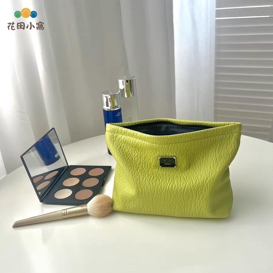 笑臉標洗水皮大容量 化妝包 收納包 出差 旅行 整理袋收納包 便攜洗漱包 [PP0513021]