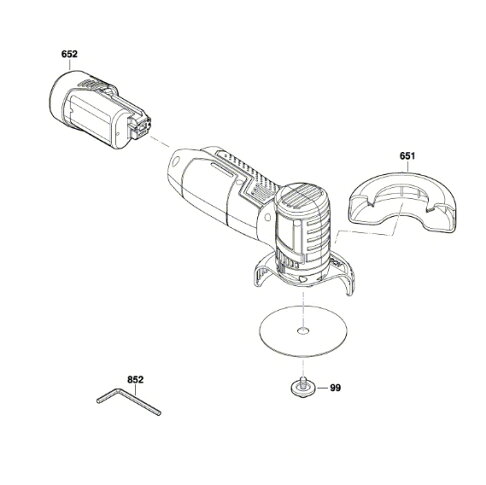 BOSCH博世 原廠零件 GWS 12V-76專用 砂輪機零件 2