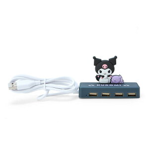 真愛日本 庫洛米 黑美 造型集線器 USB擴充孔 四孔 擴充孔 集線器 擴充孔 JD21