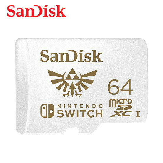 SanDisk 64G microSDXC UHS-I 任天堂Switch專用記憶卡 傳輸速率高達 100MB/s