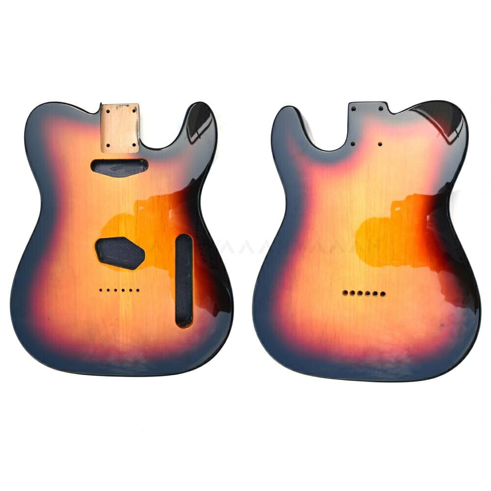 Hs-(免費送貨)alder Wood 2 件 Tele 吉他琴身適用於電吉他高光琴體完成,適用於 Tele 吉他套件建