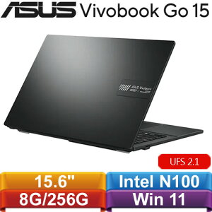 【最高22%回饋 5000點】ASUS華碩 VivoBook Go 15 E1504GA-0081KN100 筆電 混成黑