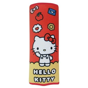 權世界@汽車用品 Hello Kitty 可愛物語系列 安全帶保護套舒眠枕 1入 PKTD018R-02
