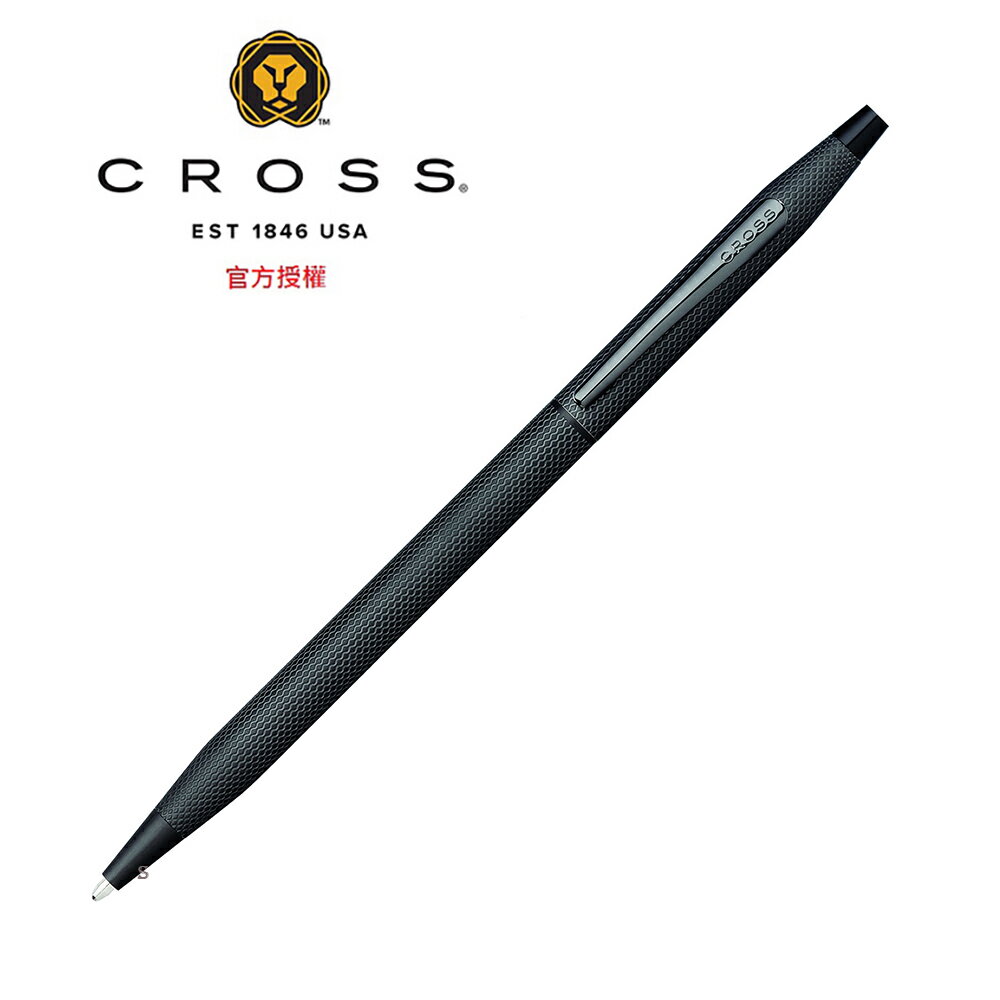 CROSS 經典世紀系列 PVD啞黑蝕刻鑽石圖騰 原子筆 AT0082-122