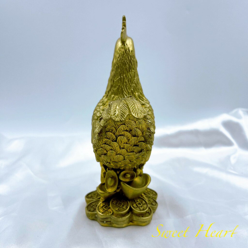 Sweet Heart 田芯開運精選 💯銅公雞 公雞 金雞 腳踩元寶及古錢 化電線 大樓 蜈蚣煞 擋煞 專用 含開光 4
