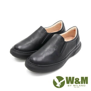 W&M(女)經典綁帶款厚底休閒鞋 女鞋-黑