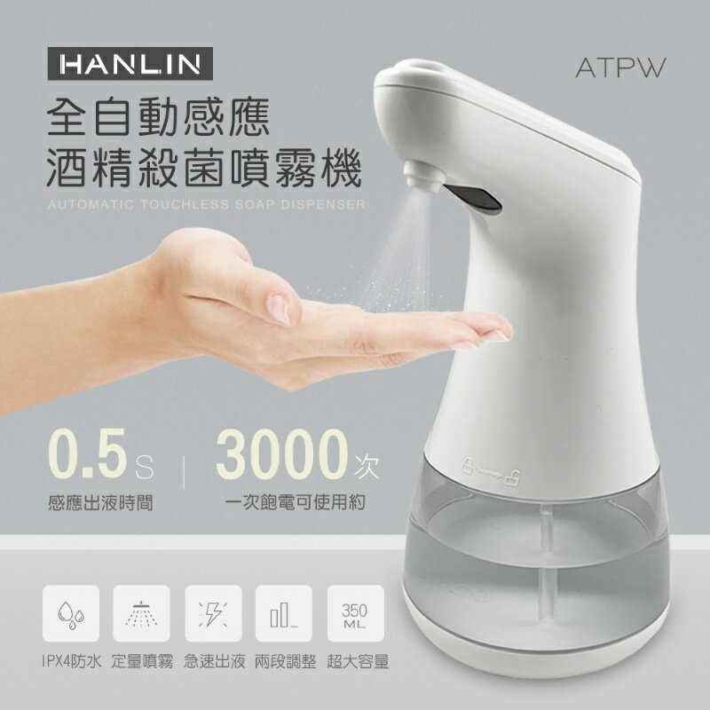 HANLIN ATPW 全自動感應酒精殺菌淨手噴霧機