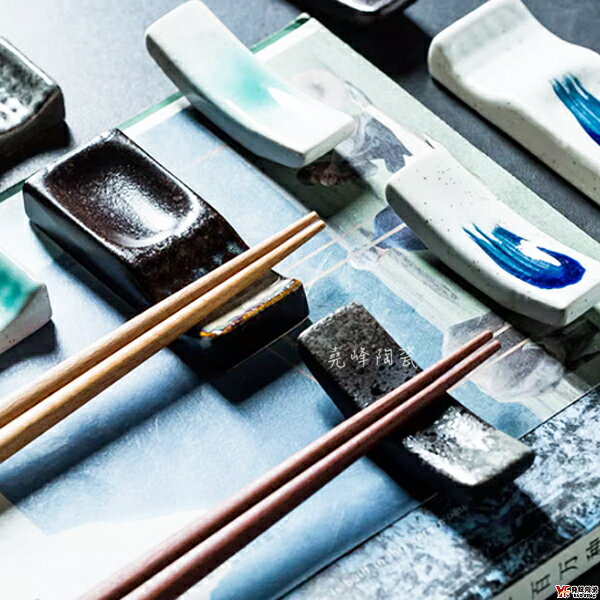 【堯峰陶瓷】日式雲海天目系列筷架 婚禮小物|筆架|裝飾架|筷架|套組餐具系列|餐廳營業用|日式餐具系列