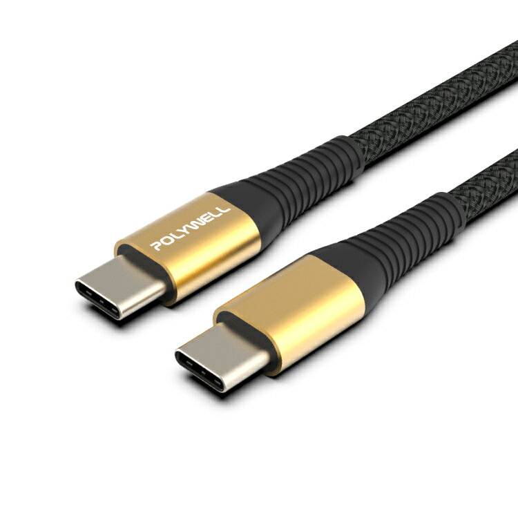 金色 USB3.1 Type-C 5A高速充電線 50cm 100cm 200cm 適用 C to C 傳輸線