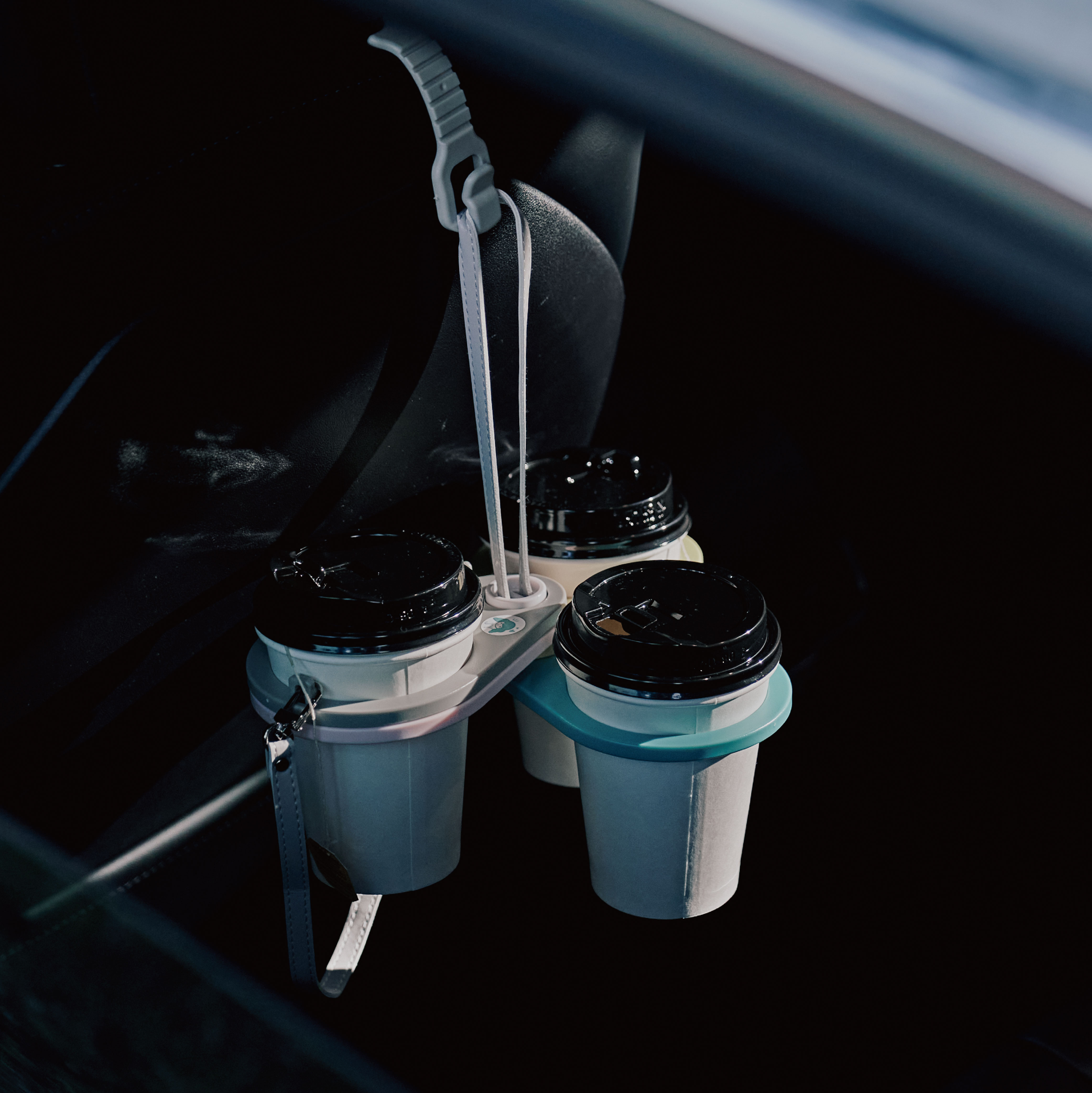 JY｜多功能水滴杯架｜一次提取4杯飲料｜1入組 5