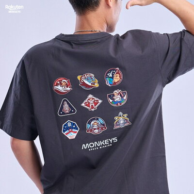 多猿宇宙 任務徽章短T-灰