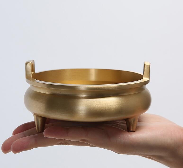 【可開發票】純銅香爐供佛大號宣德爐家用室內線香爐熏香供奉燒香特大號檀香爐 1