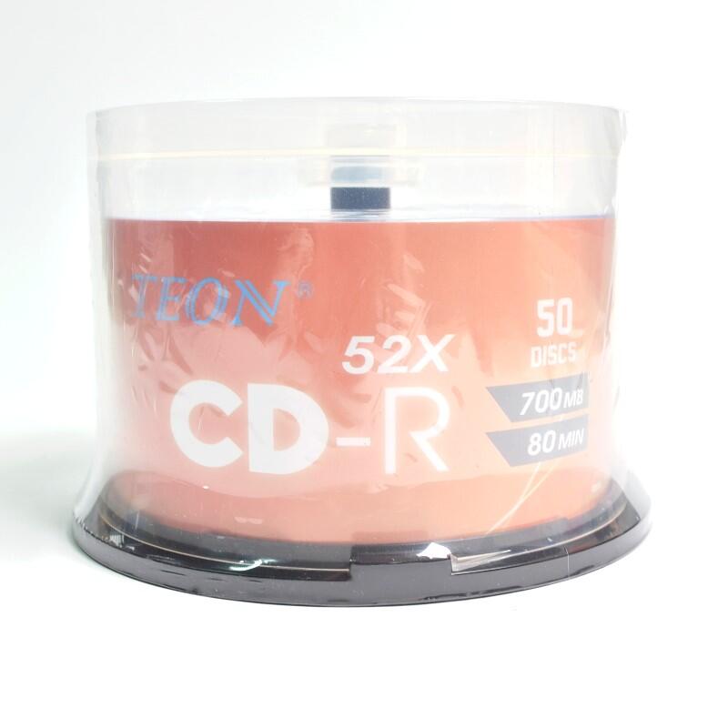 CD-R 白金片 700MB 50片 CDR 光碟 布丁桶裝【DE431】 123便利屋