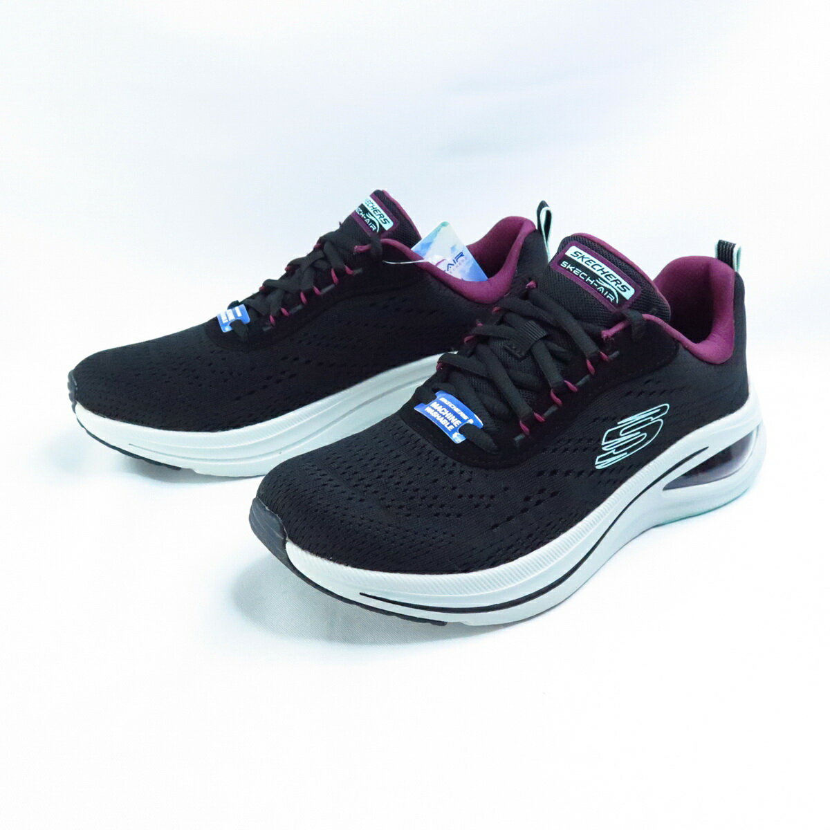 Skechers 150131BKMT 女款休閒鞋 SKECH-AIR META-AIRED OUT 黑x葡萄紫