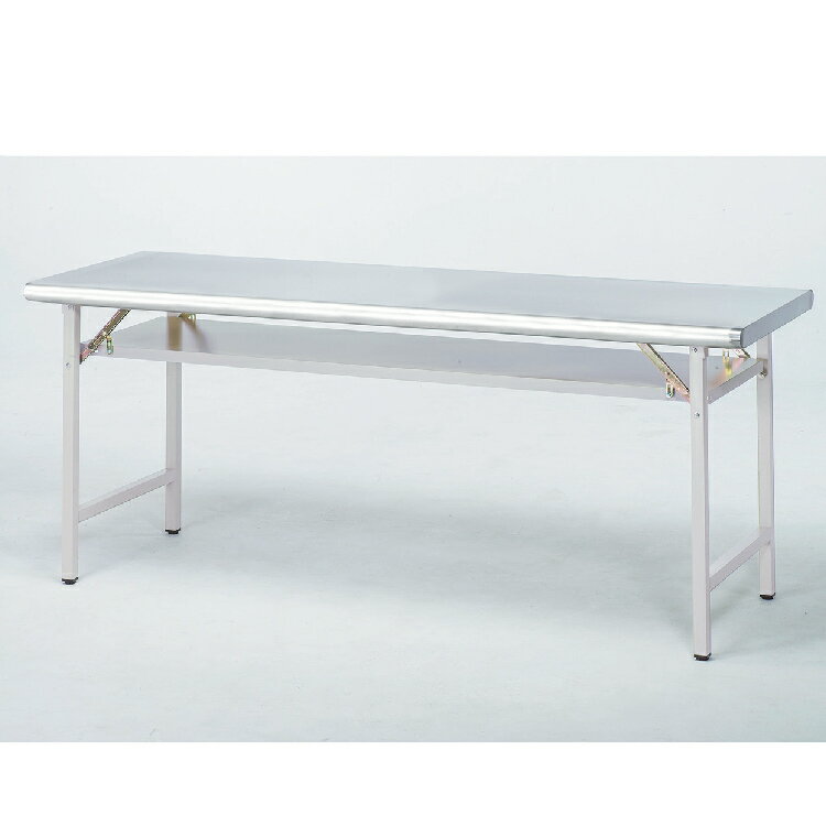 【 IS空間美學】不銹鋼折合會議桌(2*6尺)(2023-B-161-7) 辦公桌/會議桌/辦公家具