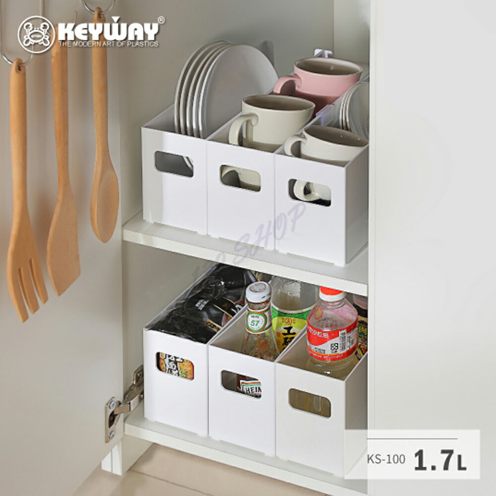 Keyway 聯府   廚房分隔收納盒100(長型) / 環保材料 瓶裝調料分類盒 分類盒   KS100【139百貨】