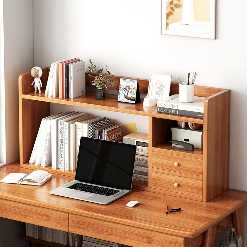 【品質保證】置物櫃 置物架 書架桌面簡易臥室書桌收納置物架辦公室桌上多層架子客廳小型書