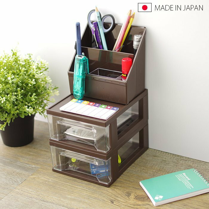 BO雜貨【SV5209】日本製 桌面收納組合B 抽屜盒 分隔收納盒 桌面小物收納 整理盒 置物盒 文具筆筒