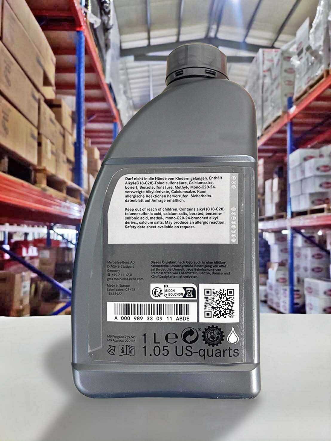 【4%點數】『油工廠』BENZ 賓士 MERCEDES-BENZ 229.52 汽/柴油 超長效節能合成機油 5w30【樂天APP下單限定】 4