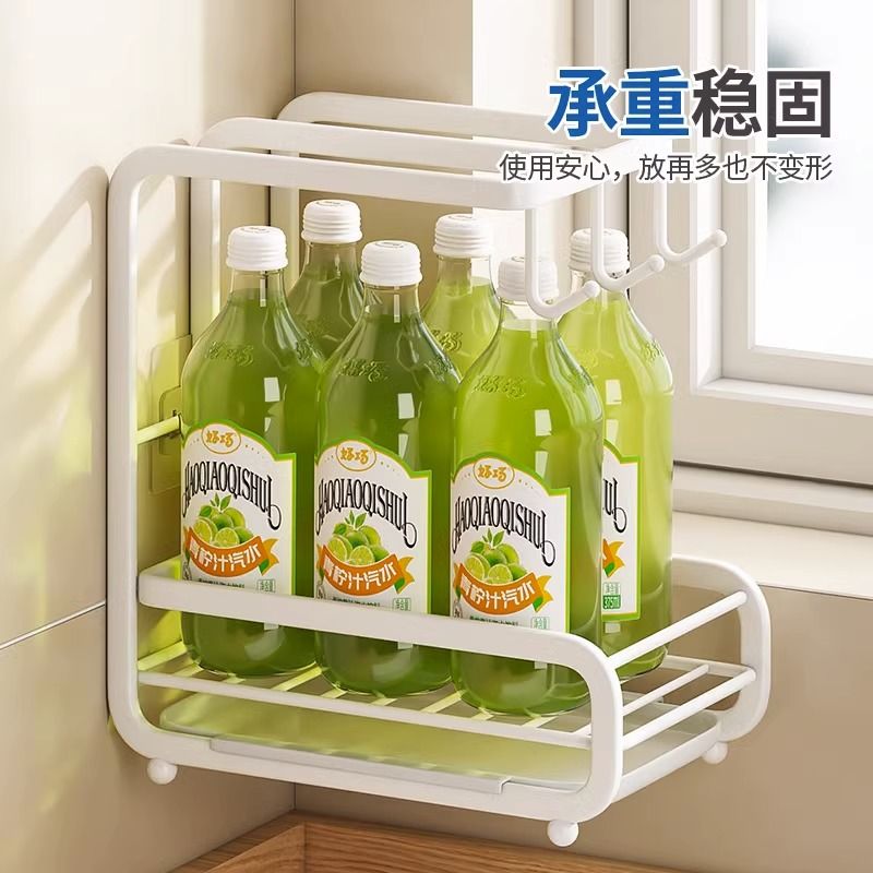 廚房抹布置物架家用洗碗布清潔用品收納架壁掛免打孔水槽邊瀝水架