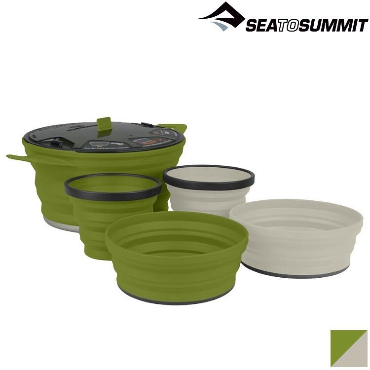 Sea to Summit X-Set 31 X-摺疊餐具組31號(2.8L鍋、2碗、2杯) STSAXSETSS31