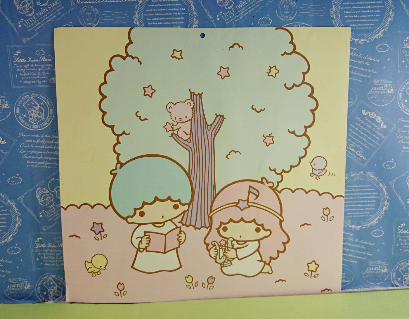 【震撼精品百貨】Little Twin Stars KiKi&LaLa 雙子星小天使 造型卡片 粉黃 震撼日式精品百貨