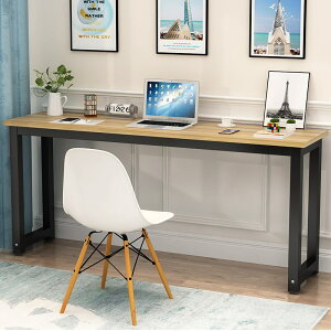 簡約電腦長條辦公桌家用靠墻窄桌子書桌臥室學習桌長方形條桌定做