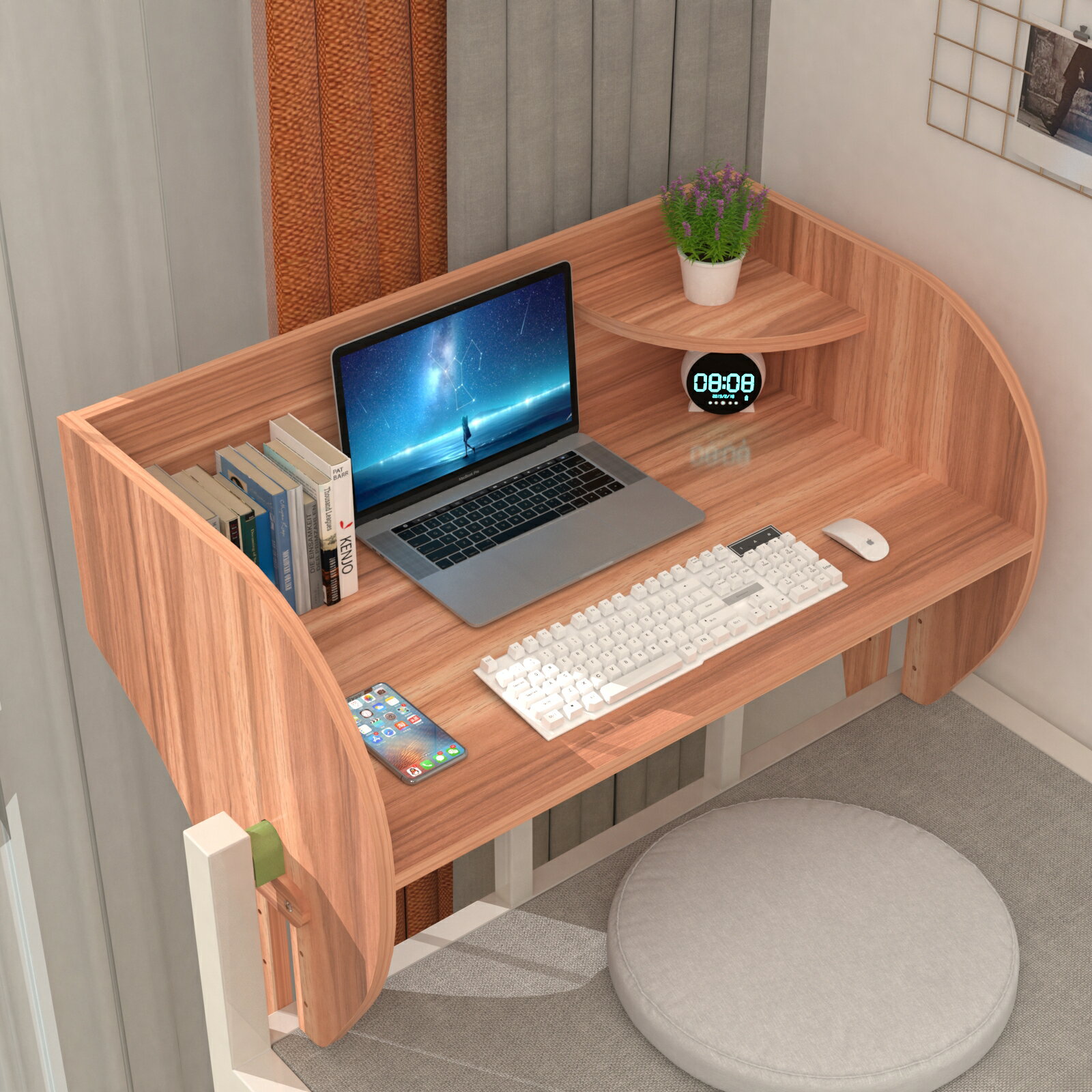 床上桌 寫字桌 床上懸空桌宿舍神器上鋪懸空筆記【CM23869】