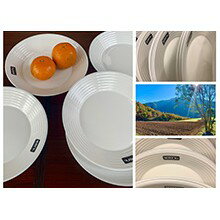 UNRV 白玉盤 瓷盤 餐盤【ZD Outdoor】陶瓷盤 點心盤 陶瓷餐盤 居家 生活 野餐 露營